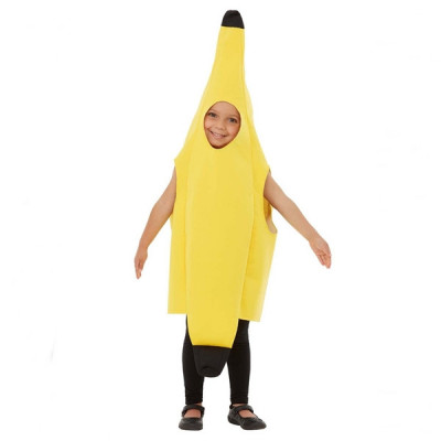 Costum fruct Banana, IdeallStore&amp;reg;, galben, marime universala foto