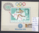 1972 Preolimpiada Munchen Bl. 93 LP 788 MNH, Sport, Nestampilat