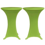 Cumpara ieftin Husa elastica pentru masa, 2 buc., verde, 70 cm