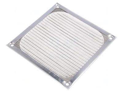 Placă de protecție metalică 120x120mm cu șuruburi foto