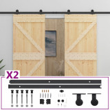 Usa glisanta cu set feronerie, 90 x 210 cm, lemn masiv de pin