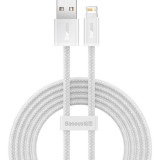 Cablu Baseus Dynamic USB la Lightning, 2.4A, 1m, alb