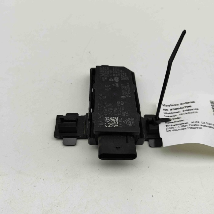 Antena Keyless Entry AUDI Q4 SUV F4B 2024 OEM: 5WA962133E 32042796