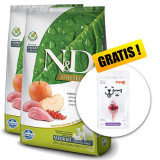 Cumpara ieftin Farmina N&amp;amp;D Prime dog GF MEDIUM &amp;amp; MAXI Wild Boar &amp;amp; Apple 2x12 kg + Arpalit NEO GRATUIT