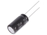 Condensator Electrolitic THT 22uF 160VDC 10x20mm 5mm raster