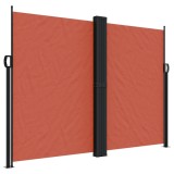 Cumpara ieftin Copertina laterala retractabila, caramiziu, 180x1200 cm