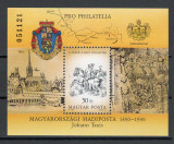 Ungaria 1990 Mi 4118 bl 213 - 500 de ani de conexiuni postale in Europa, Nestampilat