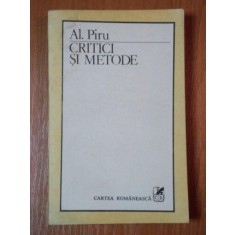 CRITICI SI METODE de AL. PIRU 1989