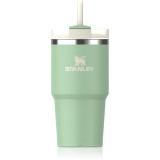 Stanley Quencher H2.O FlowState&trade; Tumbler pahar din oțel inoxidabil cu pai mic Pistachio 600 ml