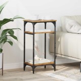 VidaXL Masă laterală cu raft Lemn vechi 40 x 30 x 75 cm Lemn compozit 881174