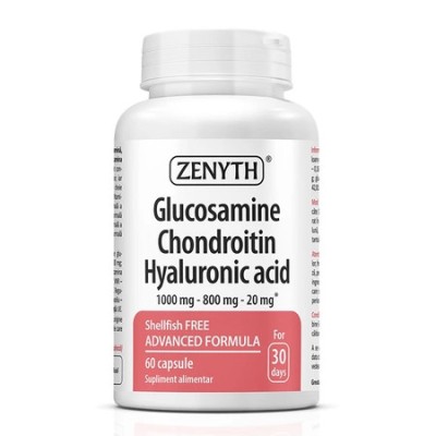Glucosamine, Chondroitin, Hyaluronic Acid, 60 capsule, Zenyth foto