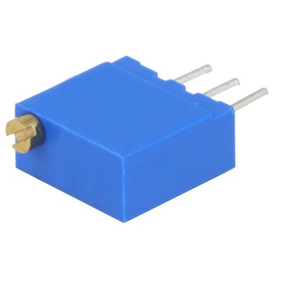 Trimer multitura, 5k&amp;Omega;, 3/8 inch, 500mW, BOURNS - 3296W-1-502LF foto