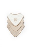Set de 3 bavete pentru nou nascut, 100% bumbac organic, teddybear, babycosy