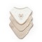 Set de 3 bavete pentru nou nascut, 100% bumbac organic, teddybear, babycosy