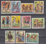 A12 S6 4 - Timbre foarte vechi - Guineea - porturi si obiceiuri populare, Oameni, Stampilat