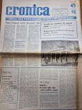 ziarul cronica 9 - 16 noiembrie 1990