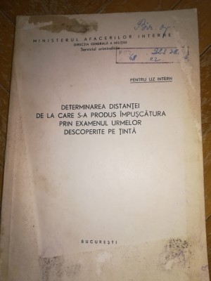 Carte M.A.I. Determinarea distantei- &amp;Icirc;mpușcătură foto