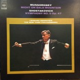 Vinil # LP "Japan Press" Mussorgsky / Shostakovich - Leonard Bernstein&lrm;&ndash; Night On Bald Mountain / Symphony No. 5 Op. 47 (EX)