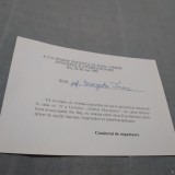 Cumpara ieftin INVITATIE SESIUNEA STIINTIFICA DE STUDII LITERARE /PERIOADA COMUNISTA /DEJ 1980