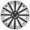 SET CAPACE ROTI 15` SILVER&amp;BLACK Trend Gri Cu Inel Cromat