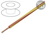 Cablu Electric Litat Cu 1.5mm2 PVC Roșu-Galben 450V/750V