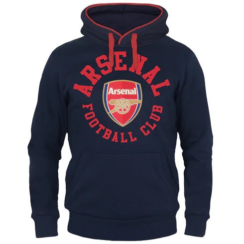 FC Arsenal hanorac de bărbați cu glugă graphic navy - XL