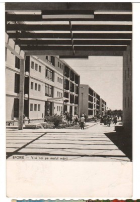 CPIB 18121 CARTE POSTALA - EFORIE, VILE NOI PE MALUL MARII, RPR, 1958 foto