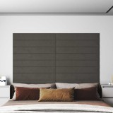 vidaXL Tăblie de Pat pentru Perete 12 pcs Gri &icirc;nchis Catifea 4008362