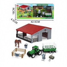 Set de joaca Ferma cu tractor, calut si accesorii