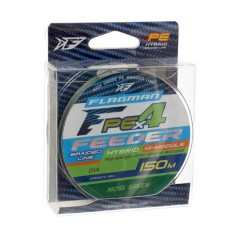 Fir Flagman PE Hybrid X4 Feeder Moss Green 0,10mm / 150m foto