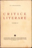 C920 Critice literare de D Caracostea volumul II, 1944