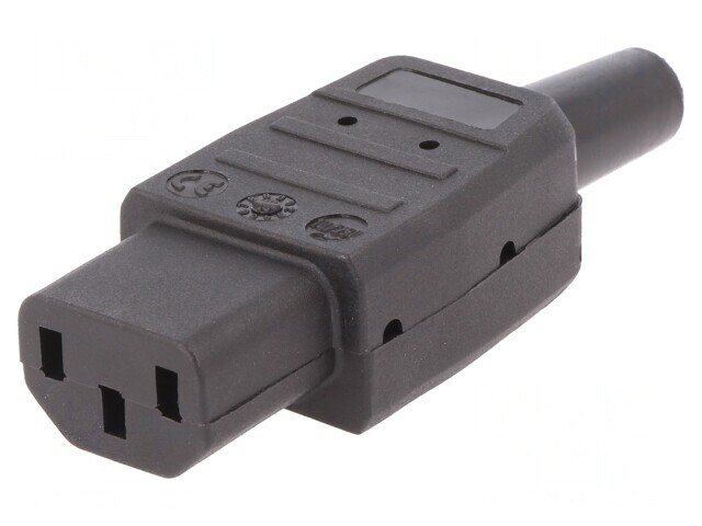 Conector Alimentare AC Mufă Mamă 10A 250V IEC 60320 Drept