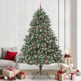 VidaXL Brad de Crăciun artificial cu 300 LED Verde 160 x 160 x 240 cm 3395257