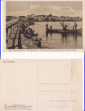 Dobrogea, Constanta - Soldati bulgari la pescuit-militara, WWI, WK1, Necirculata, Printata