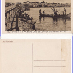 Dobrogea, Constanta - Soldati bulgari la pescuit-militara, WWI, WK1