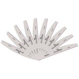 Cumpara ieftin Set 10 Pile Unghii Semiluna granulatia 120/180 - SensoPRO Milano