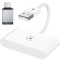 Adaptor Wireless Pentru Apple CarPlay Si IPhone IOS 10+, Dongle USB-Type C, WiFi 5G, Bluetooth, Conectare Automata, Alb AutoREY&reg;
