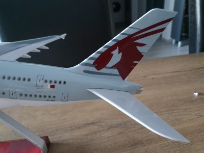 Macheta uriașă de avion Qatar Airways| Decoratie | Perfect pt Cadou foto