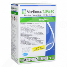 Insecticid acaricid VERTIMEC 1,8 % EC - 10 ml, Syngenta, Sistemic, Tripsi, Musca miniera, Puricele melifer