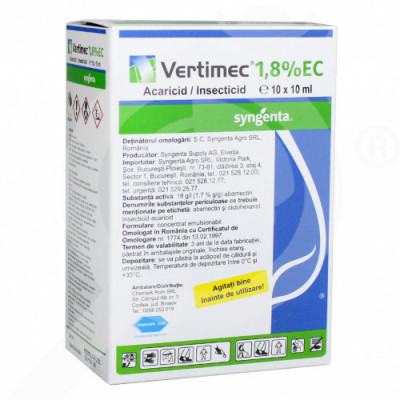 Insecticid acaricid VERTIMEC 1,8 % EC - 10 ml, Syngenta, Sistemic, Tripsi, Musca miniera, Puricele melifer foto