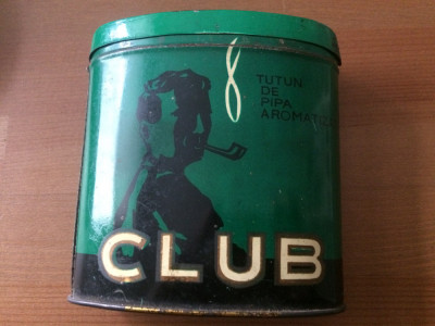 cutie tabla tutun de pipa aromatizat club fabrica tigarete timisoara anii 70 RSR foto
