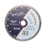 Disc diamantat turbo 200x30/25.4mm, segment 10mm pentru gresie, faianta, ceramica dura, marmura, granit Breckner Germany