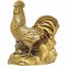 Cocos feng shui pe munte de aur, remediu pentru castiguri si inlaturare energii negative, statueta auriu, 9,5cm