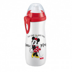 Biberon cu adaptor push pull 450 ml 3+ ani Nuk First Choice Minnie Mouse 255413, Multicolor foto