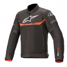Geaca Moto Alpinestars T-SPS Air Jacket, Negru/Rosu Fluorescent, 2XL