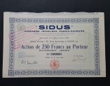 Actiune petrol 1921 soc. SIDUS , actiuni