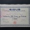 Actiune petrol 1921 soc. SIDUS , actiuni