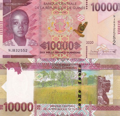 Guineea 10 000 Francs 2020 UNC foto