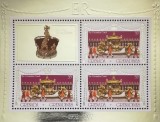 BC53, Grenada 1977, set 3 blocuri regina Elisabeta a II-a (3 poze), Nestampilat