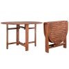 Masa gradina Gossi, 120x70x74 cm, lemn masiv acacia, pliabila, maro, exterior